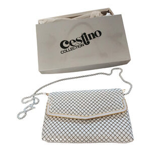 Vintage Cestino Collection Metal Mesh Bag w/ Original Box